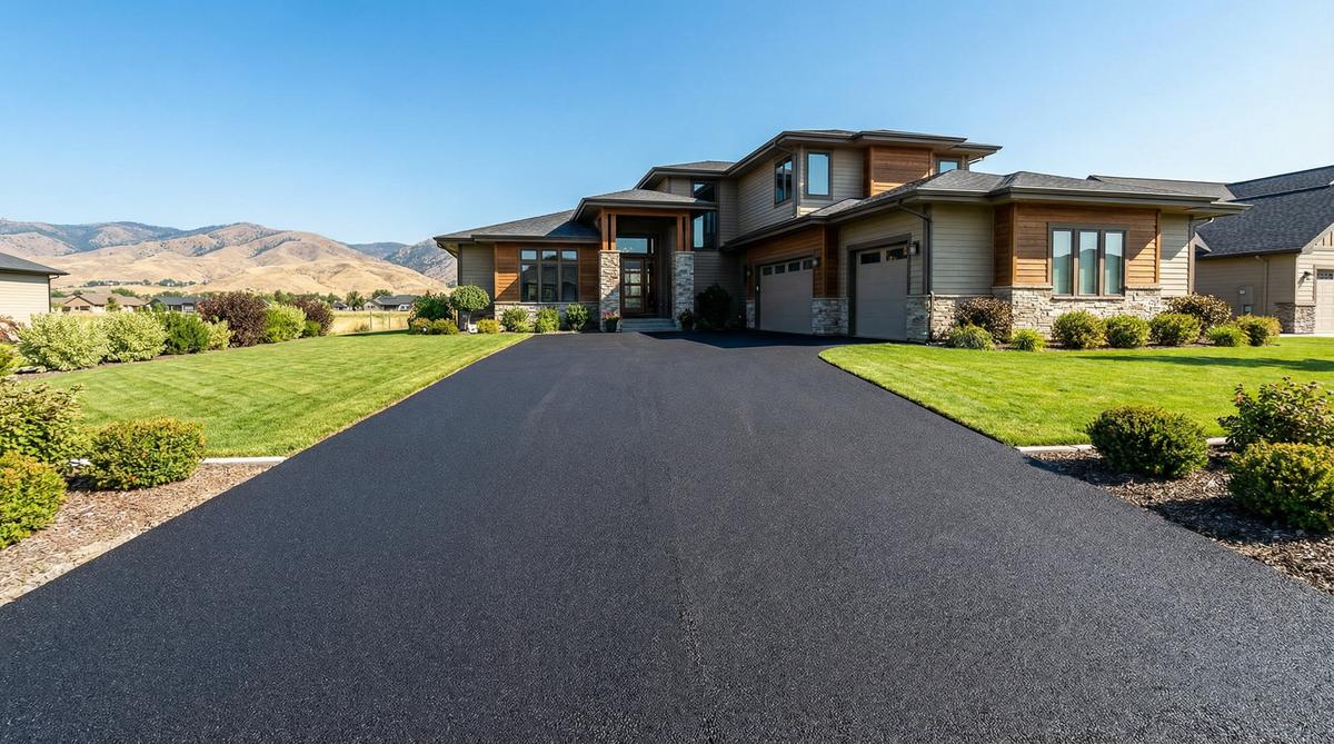 Residential driveway paving in Pocatello, Idaho