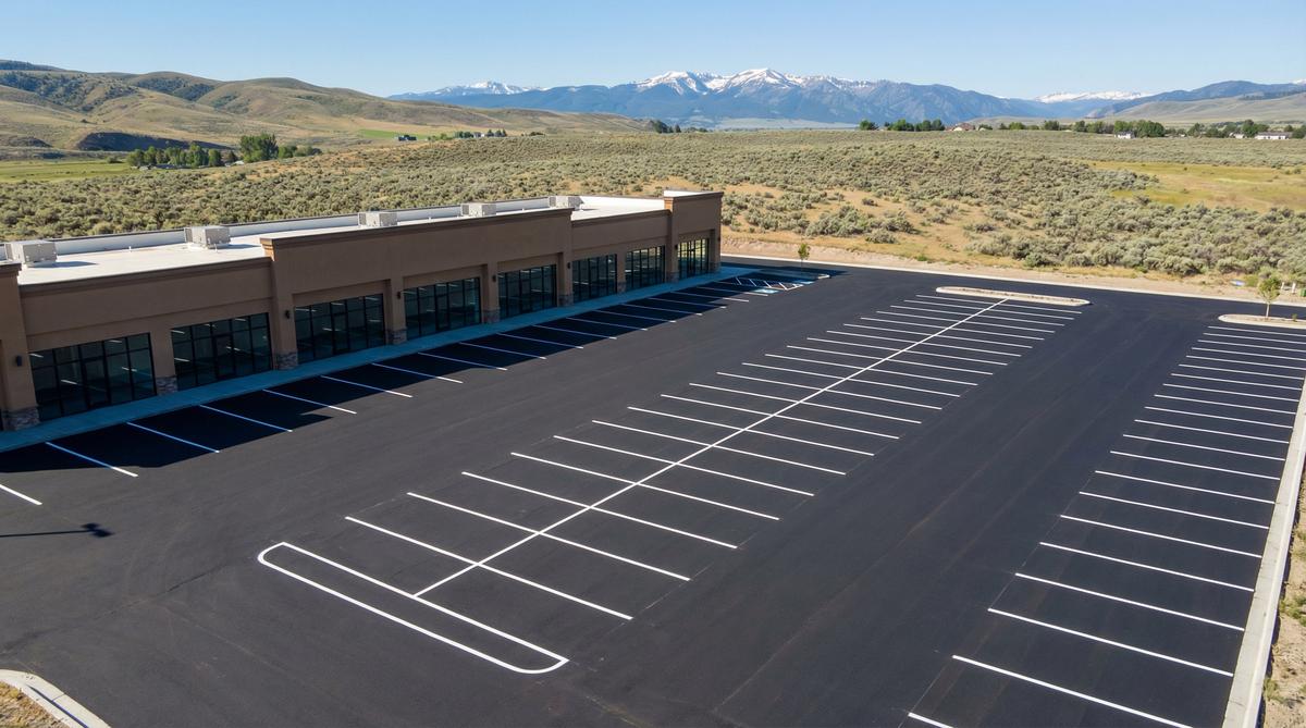 Commercial parking lot paving in Pocatello, Idaho