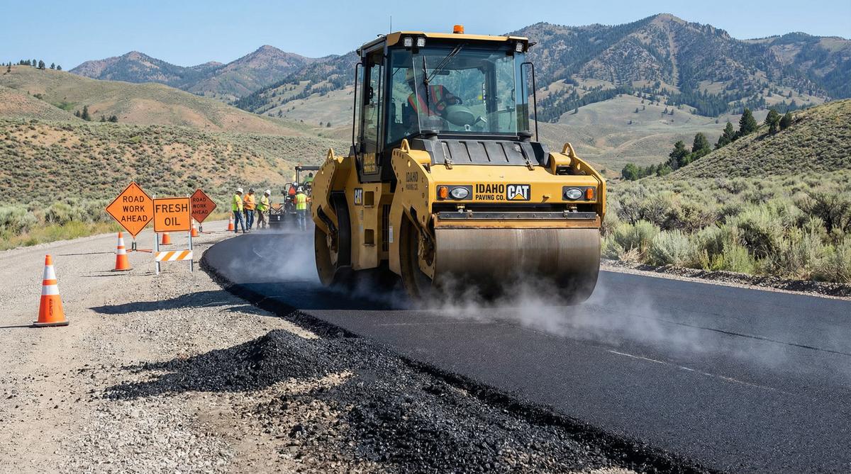 Road paving and construction in Southeast Idaho